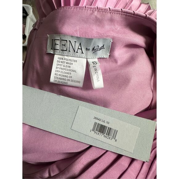 MAC DUGGAL PLEATED LONG SLEEVE V-NECK GOWN US 10 $458 - Picture 10 of 10